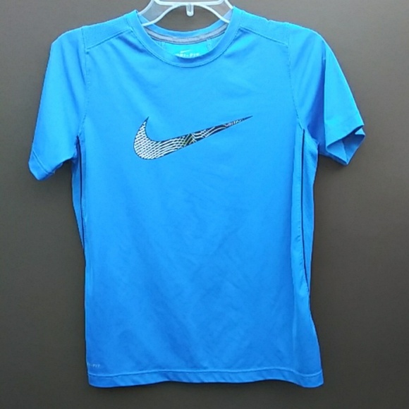 Nike kids Blue and Black DRI-FIT Tee Sz L - Picture 1 of 4